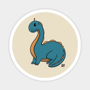 Cute dino / dinosaur / brachiosaurus (small print) Magnet